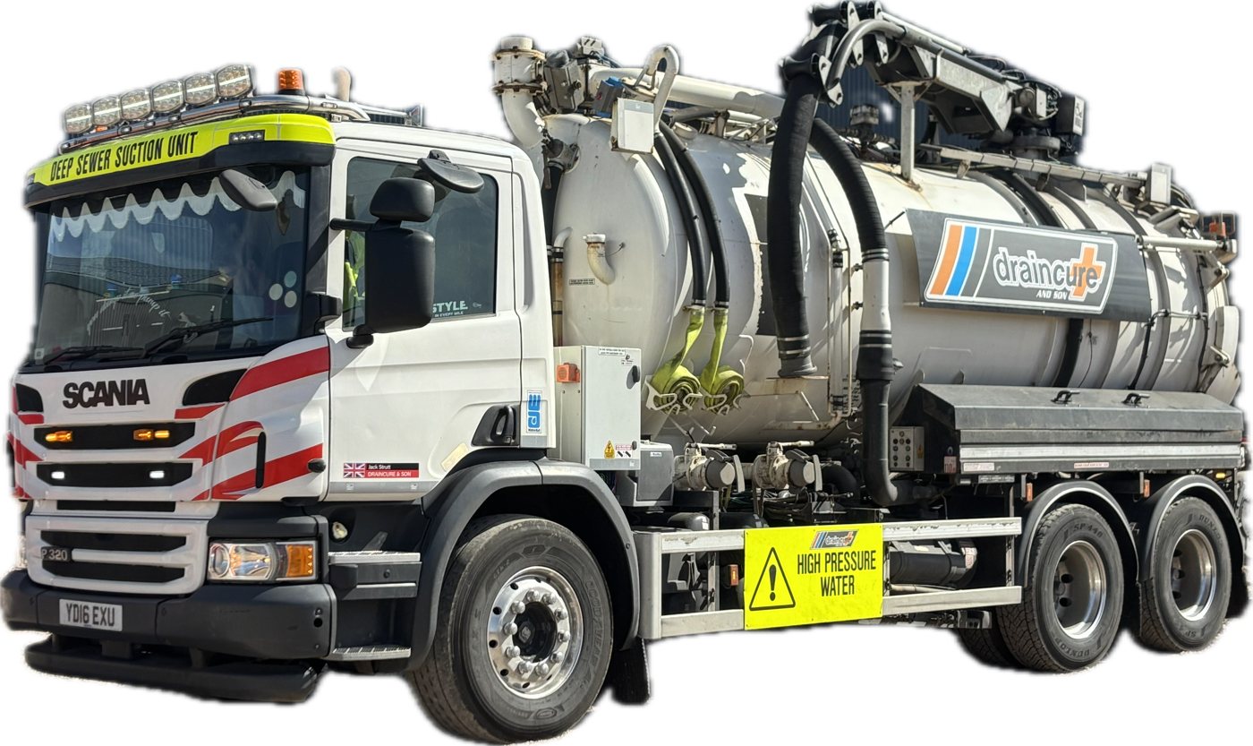 Draincure & Son deep sewer suction unit with 30 metre reach